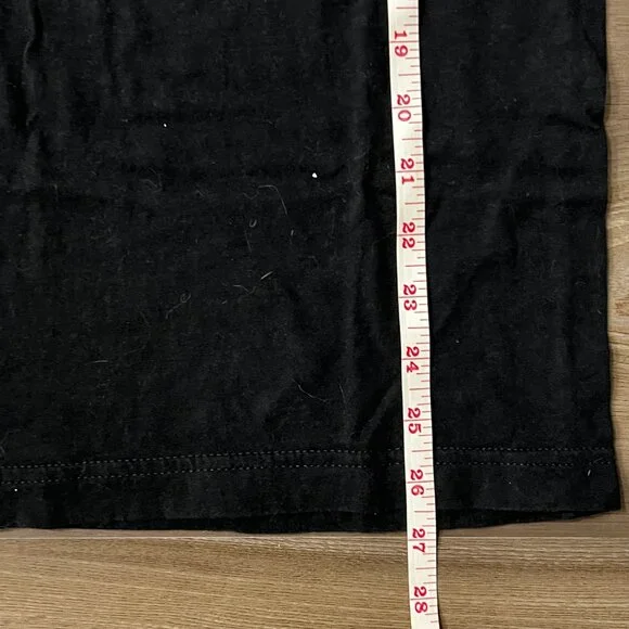 Unique Vintage T-Shirt Women's Small Black with White Letters and Ghosts - Picture 5 of 5